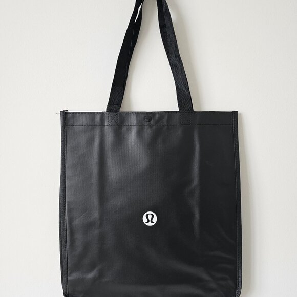 3 x New LULULEMON 1 Black, 1 Red, 1 White LOGO Reusable Shopping Bags Large - Picture 6 of 7